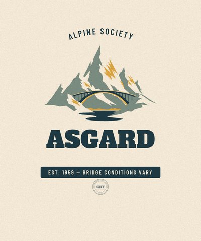 Asgard  badge issued by the Gazetteer Bureau