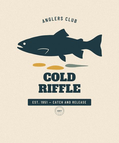 Cold Riffle Anglers Club badge issued by the Gazetteer Bureau