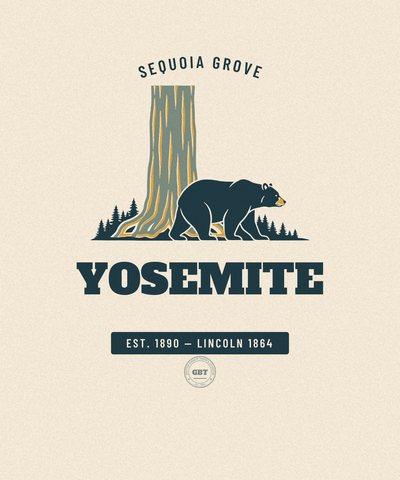 Yosemite Sequoia Grove badge issued by the Gazetteer Bureau